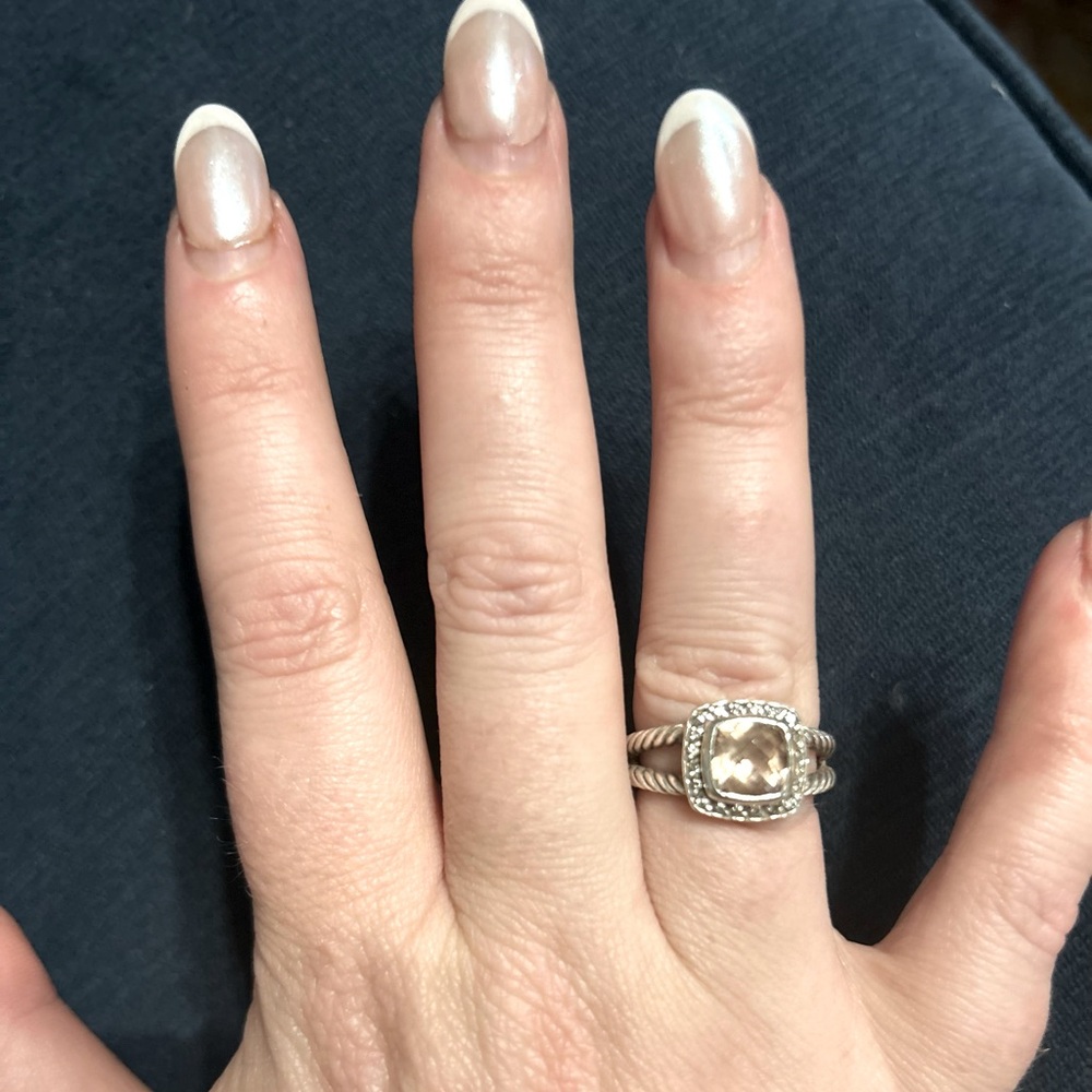 David Yurman Petite Albion Collection- Morganite